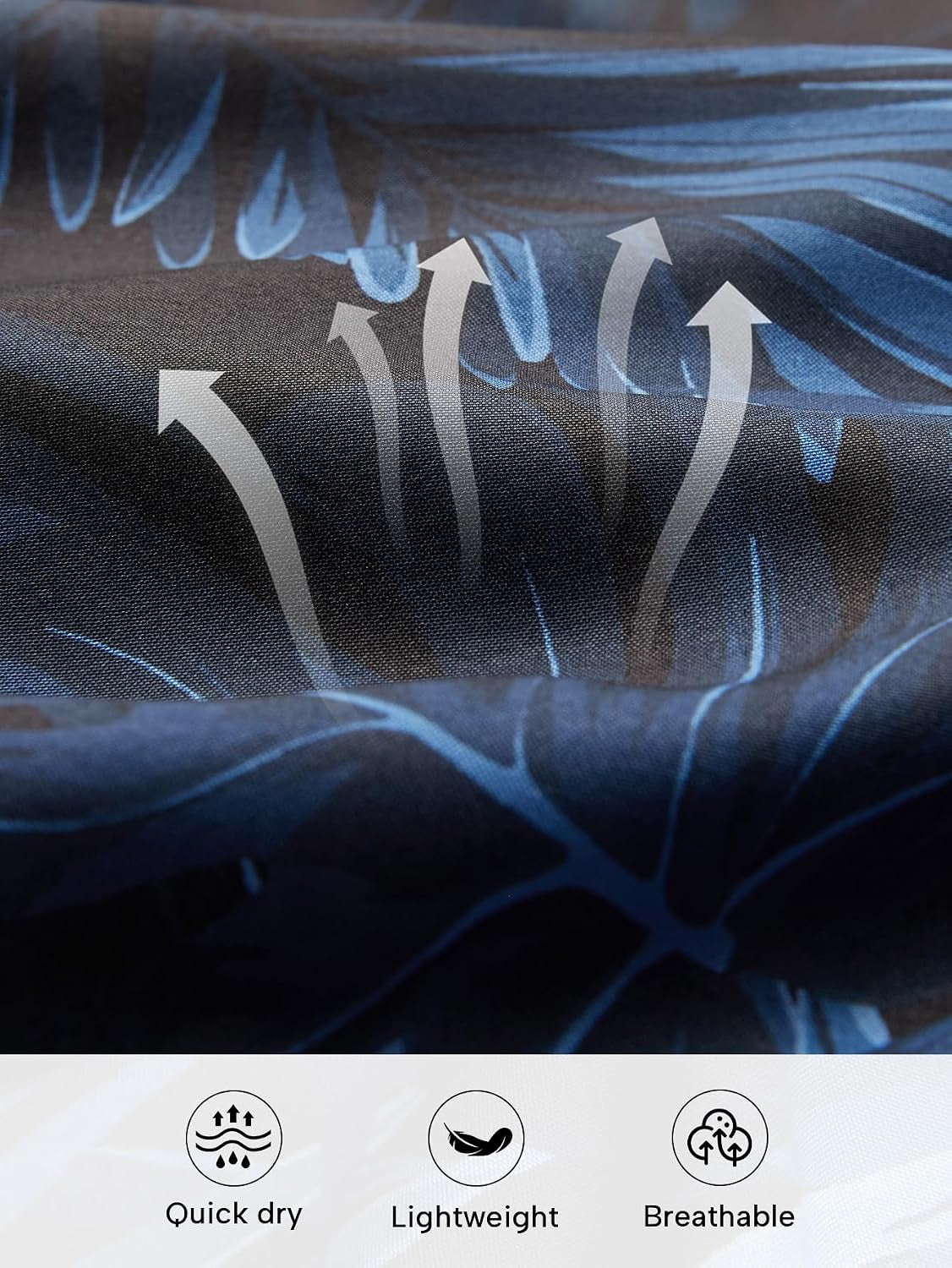 Men'S Swim Trunks Quick Dry Bathing Suit Swimming Board Shorts Mesh Lining Hawaiian Beach Swimwear with Pockets