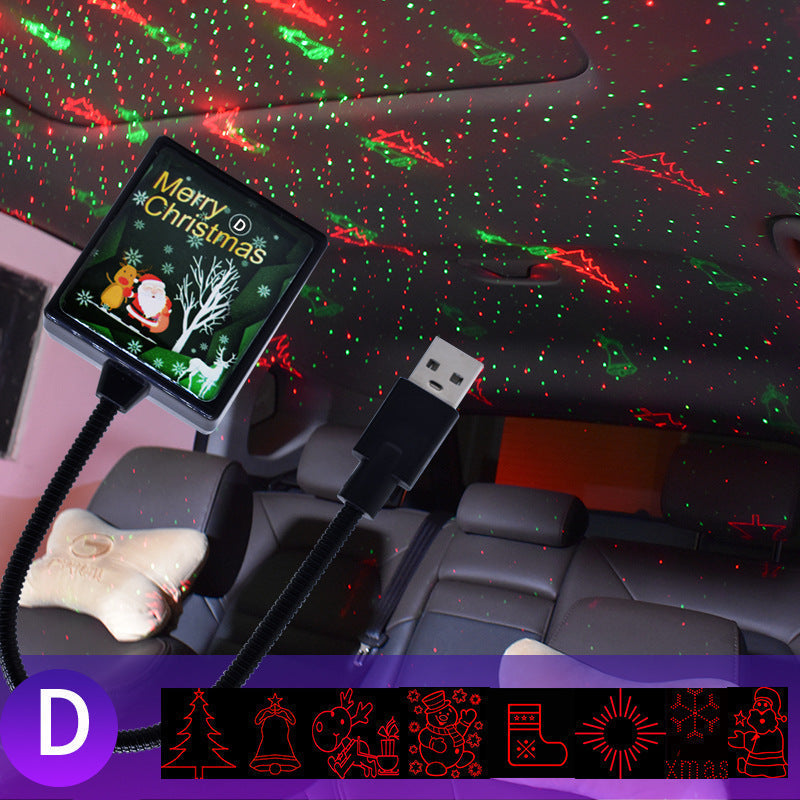 (✨Christmas Sales🎁)Star Light Projector Party Lights USB LED Light Interior Lighting LED Interior Car Lights