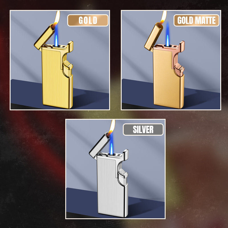 🔥🔥Creative Windproof Dual Flame Refillable Gas Lighter