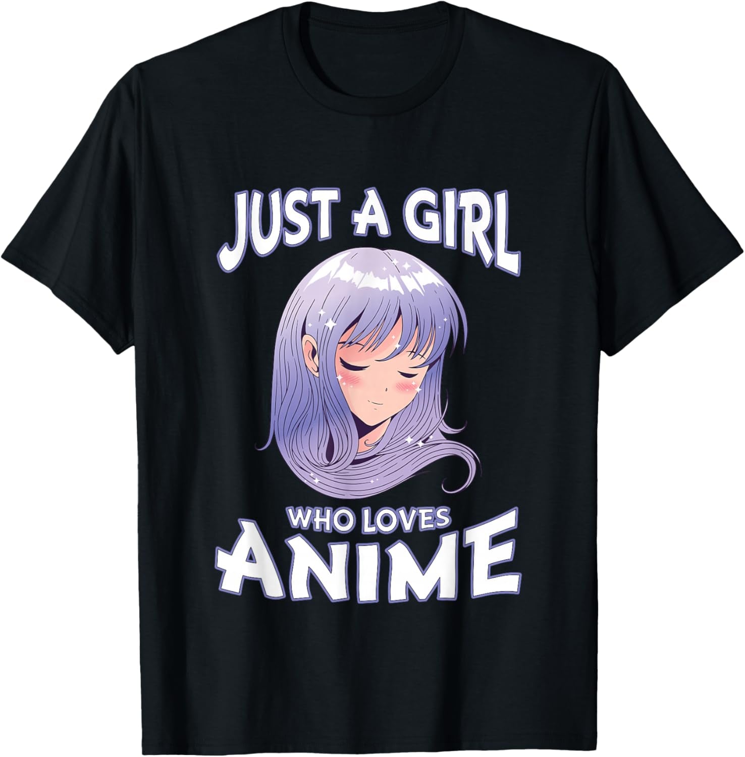 Just a Girl Who Loves Anime Gifts for Teenage Girls Anime Merch T-Shirt