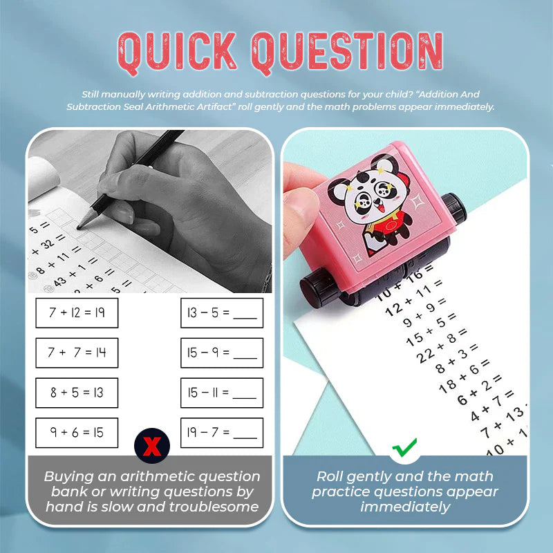 Math Stamps Roller