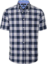 Mens Plaid Short Sleeve Button down Shirts Cotton Regular Fit Casual Gingham Shirts
