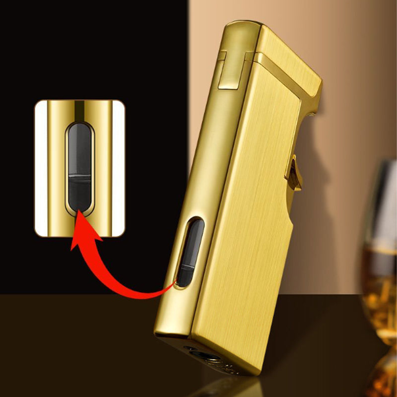 🔥🔥Creative Windproof Dual Flame Refillable Gas Lighter