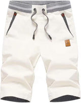 Men'S Shorts Casual Classic Fit Drawstring Summer Beach Shorts with Elastic Waist and Pockets