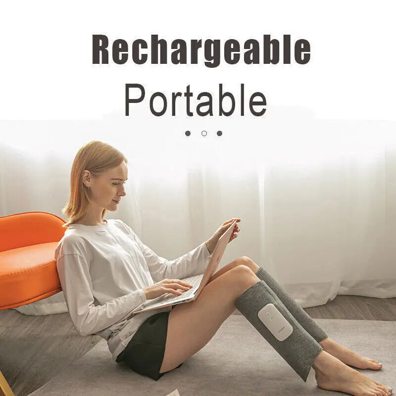 RevitalEase Leg Massager with Heat and Compression Therapy