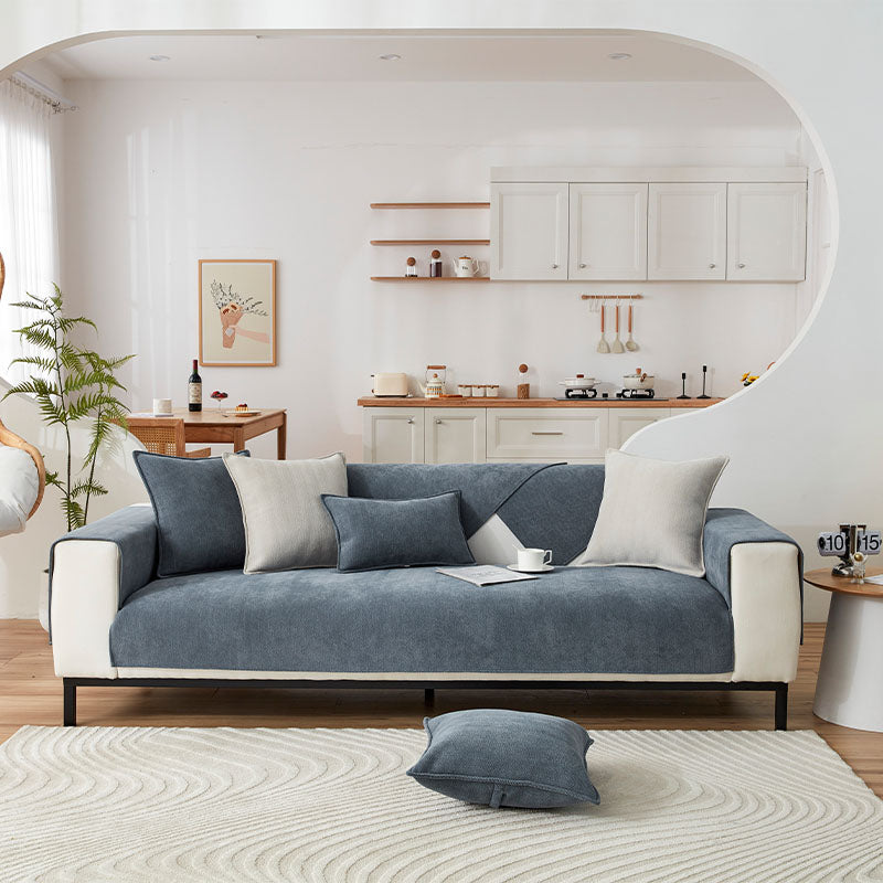🔥Herringbone Chenille Fabric Furniture Protector Sofa Cover
