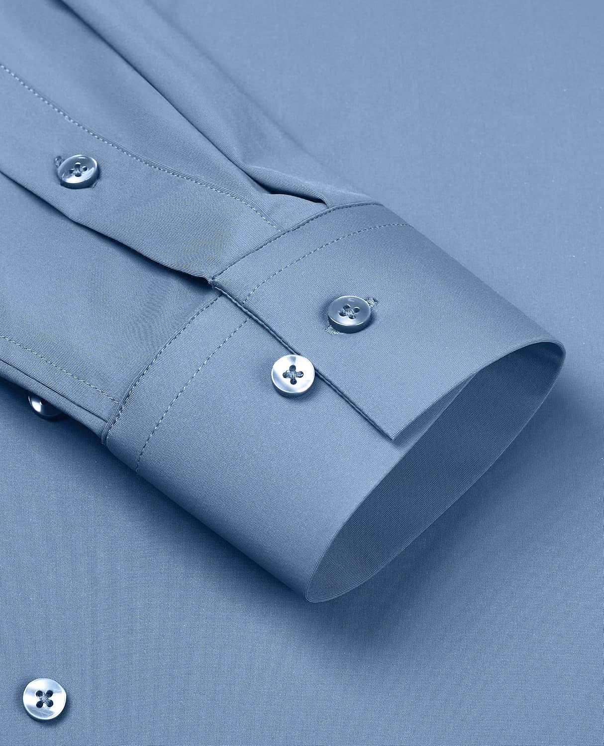 Stretch Mens Dress Shirts Long Sleeve Slim Fit Dress Shirts for Men Muscle Fit Wrinkle Free Button down Shirt