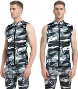Wetsuit Vest Top for Men Women 2Mm Neoprene Vest Top Sleeveless Top with Front Zipper for Swimming Diving Surfing Canoeing Snorkeling