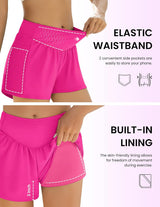Women'S 3" Board Shorts High Waisted Swim Shorts Swimsuit Bottoms Beach Shorts with Pockets S-2XL