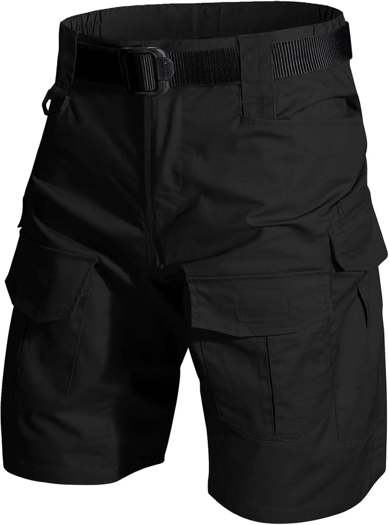 Mens Cargo Tactical Shorts Hiking BDU Wear Resistant Rip Stop Work Hiking Fishing Shorts for Men (No Belt)