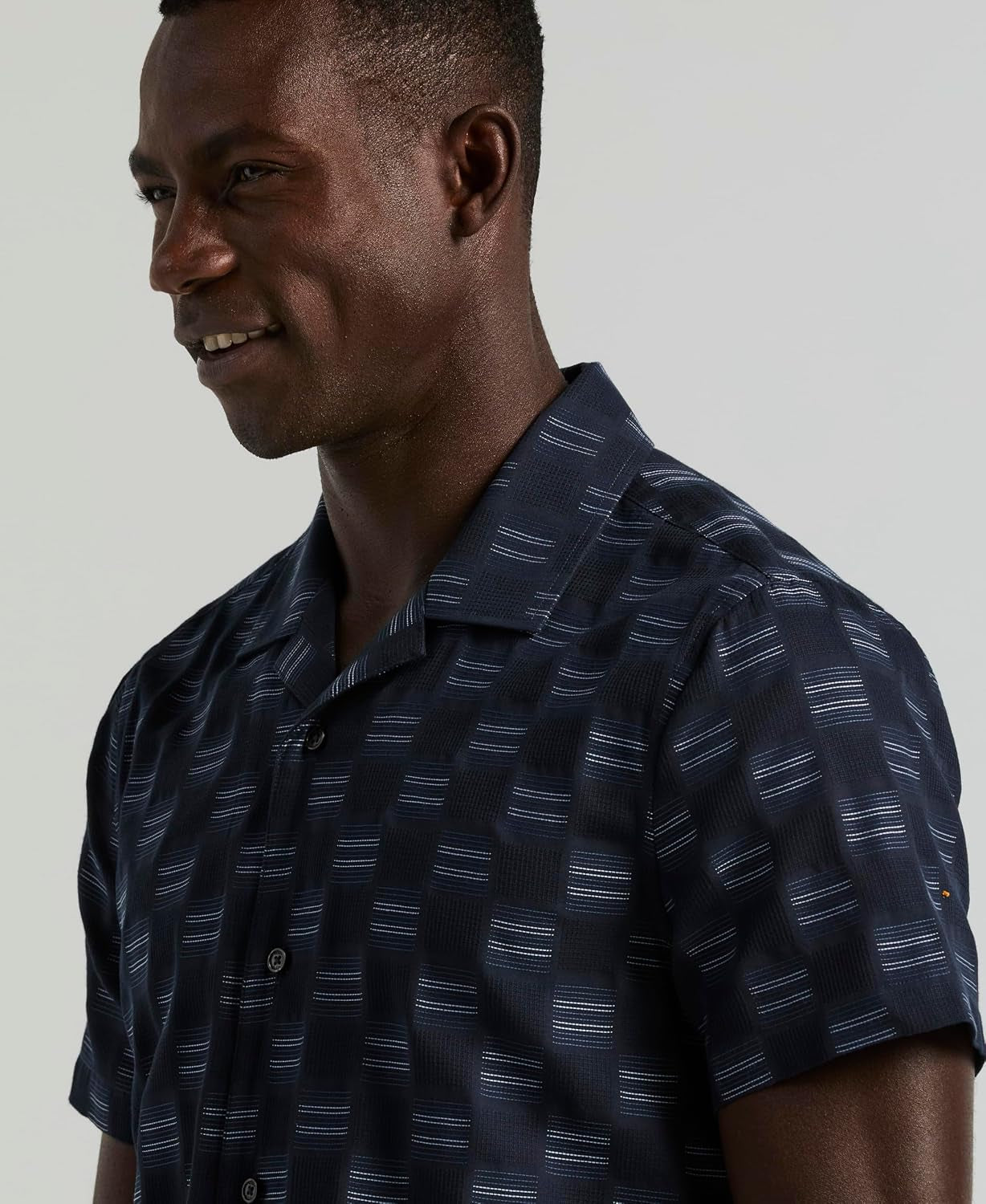 Men'S Short Sleeve Button down Camp Shirt