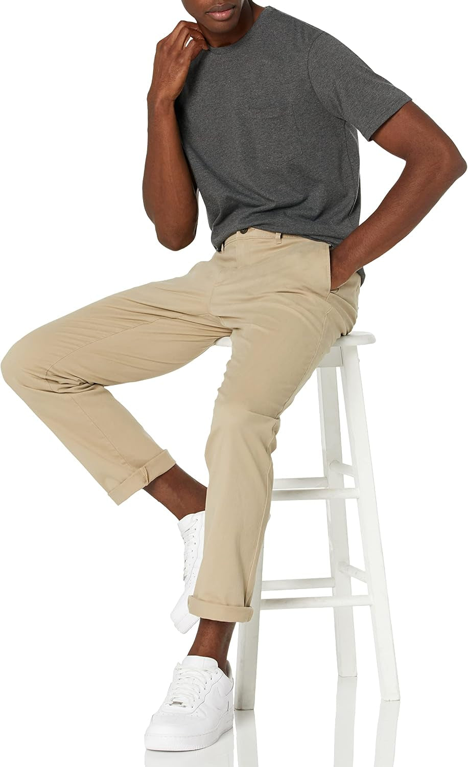 Men'S Short-Sleeve Crewneck Pocket T-Shirts, Pack of 2
