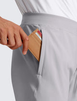 4-Way Stretch Athletic Joggers 30"/32" | Workout, Wrinkle-Free, Premium Soft, Tapered Leg, Casual, Pockets, Pants for Men