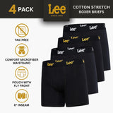 Mens Underwear 4 Pack Boxers for Men Cotton Stretch Boxer Briefs