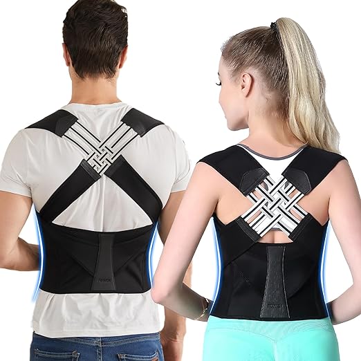 AlignRight Adjustable Posture Corrector for Back and Shoulder Support
