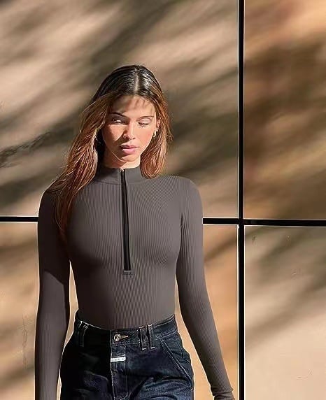 🔥HOT SALE - 49% OFF🔥Zip-Up Bodysuit-Free Shipping