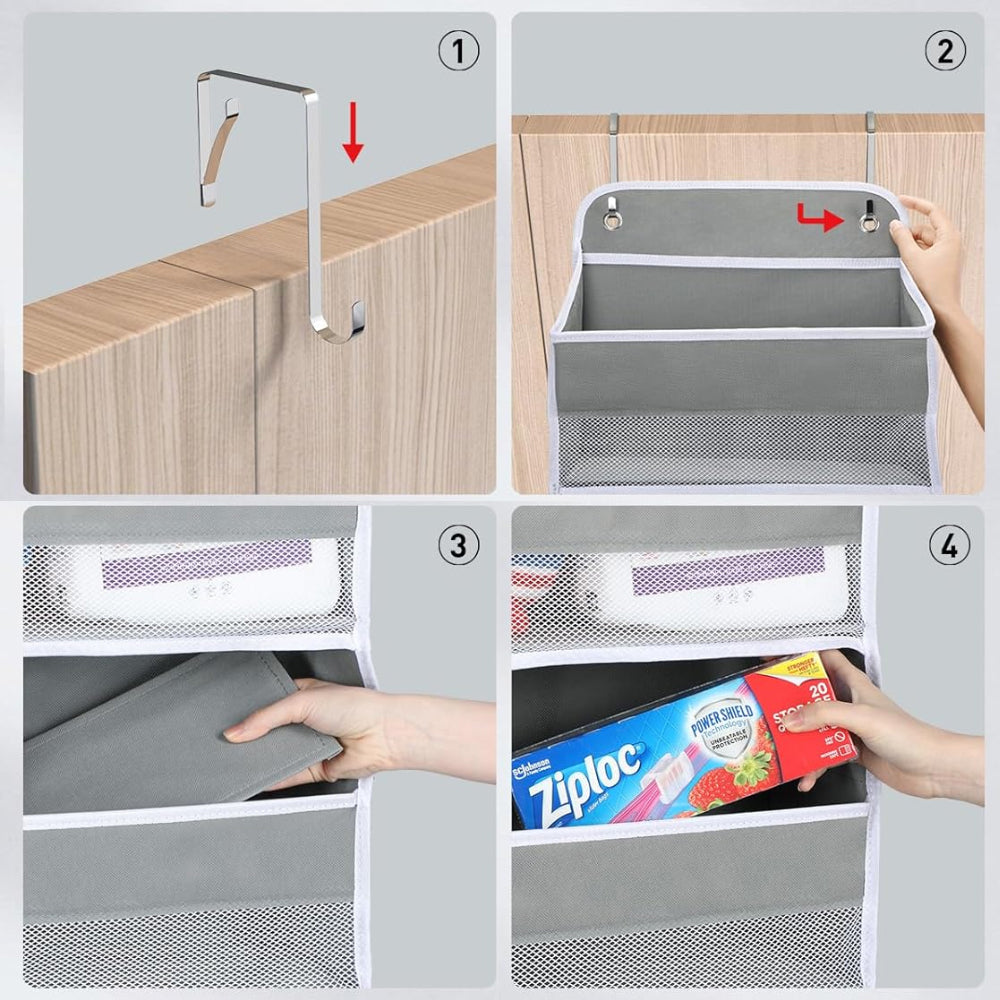 Over Door Organizer with 5 Storage Pockets