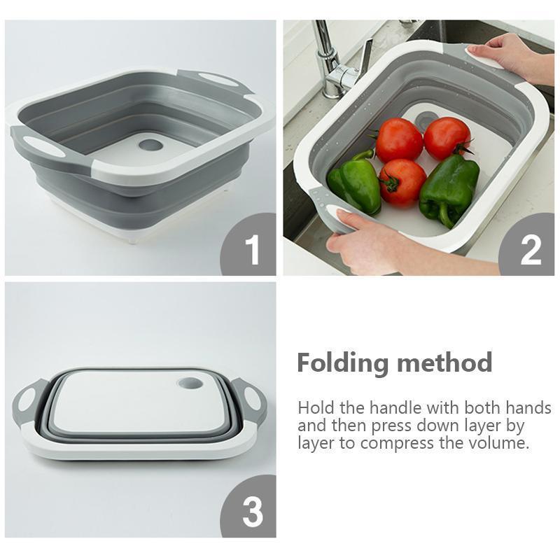 Portable Multi-function Collapsible Dish Tub
