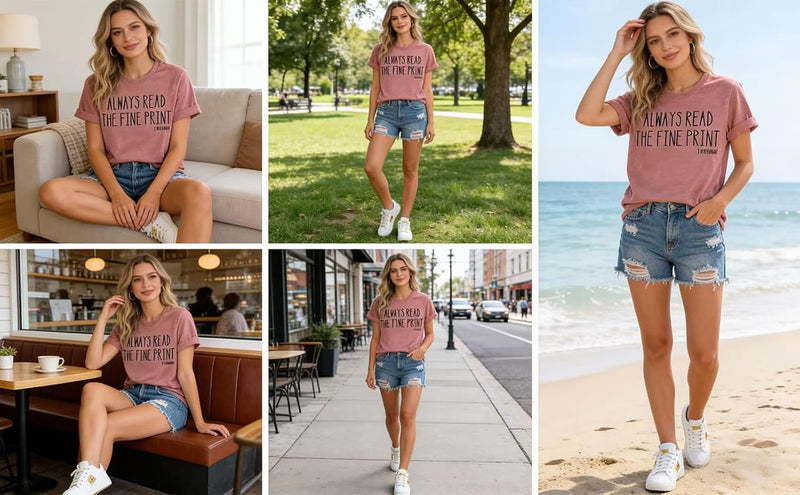Always Read the Fine Print I'M Pregnancy T-Shirt Women Funny Maternity Shirt Casual Letter Print Graphic Tee Tops