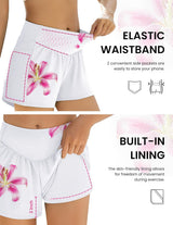 Women'S 3" Board Shorts High Waisted Swim Shorts Swimsuit Bottoms Beach Shorts with Pockets S-2XL