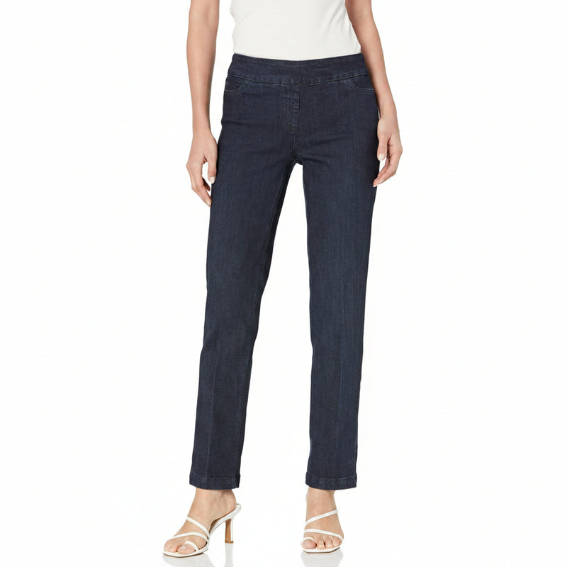 Women'S Pull-On Relaxed Leg Pants with Tummy Control | Slimsation | Wide-Leg Comfort, 4-Way Stretch, Wrinkle Resistant