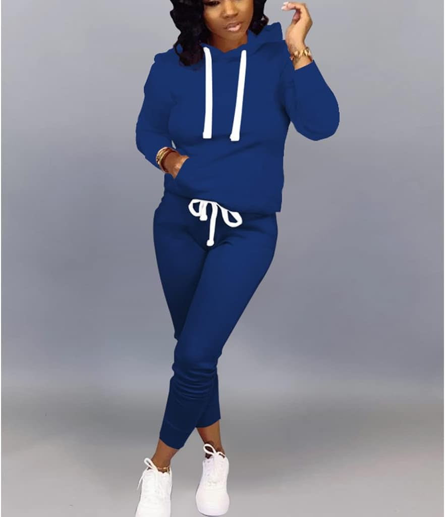 Two Piece Outfits for Women Workout Sweatsuits Matching Tracksuit Lounge Set