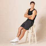 Men'S Active Quick Dry Tech Stretch Moisture Wicking Lightweight Gym Tank Top
