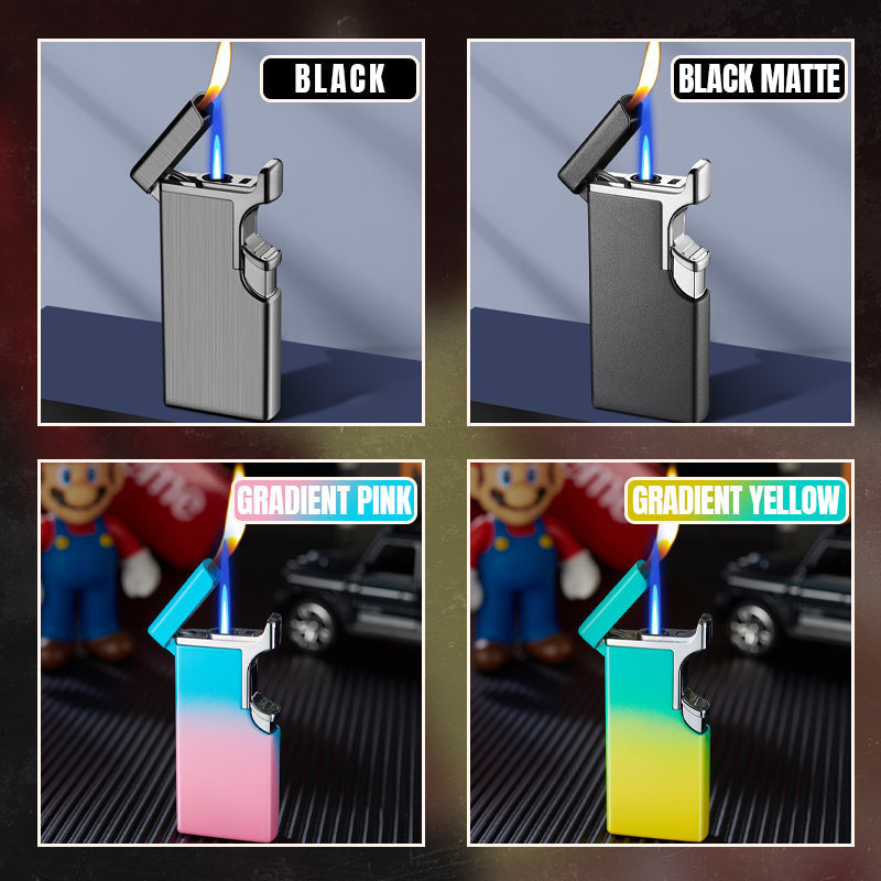 🔥🔥Creative Windproof Dual Flame Refillable Gas Lighter