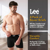 Mens Underwear 4 Pack Boxers for Men Cotton Stretch Boxer Briefs