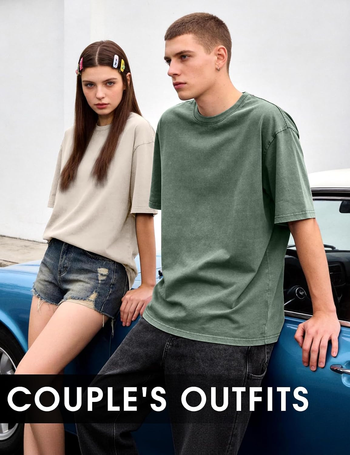 Men Oversized T-Shirts Heavyweight Vintage Cotton Baggy Shirt Acid Wash Streetwear Unisex Tee Tops