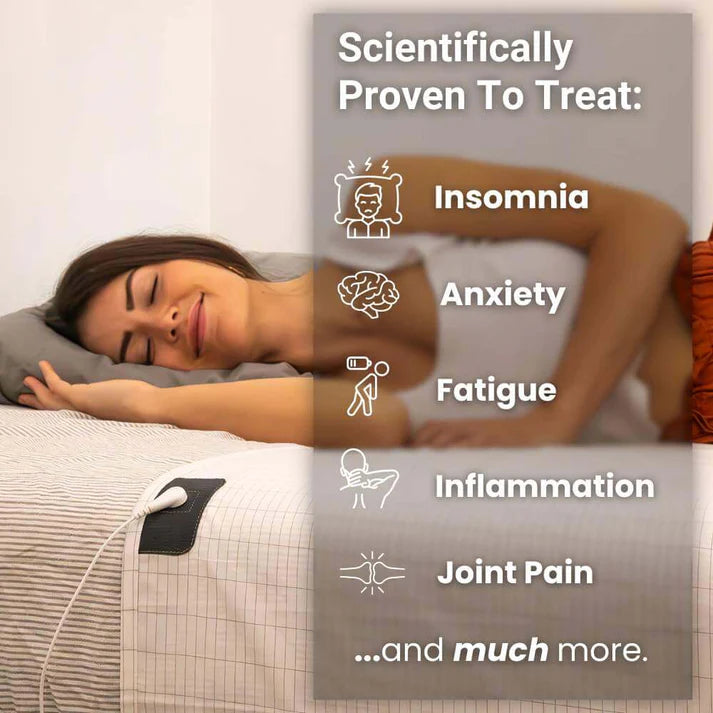 EarthConnect Grounding Bed Sheets for Natural Healing & Relaxation