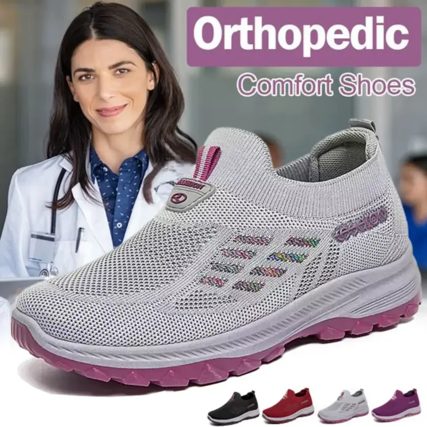 🔥Two pairs free shipping🔥Fly Knit Woven orthopedic foot support non-slip shoes