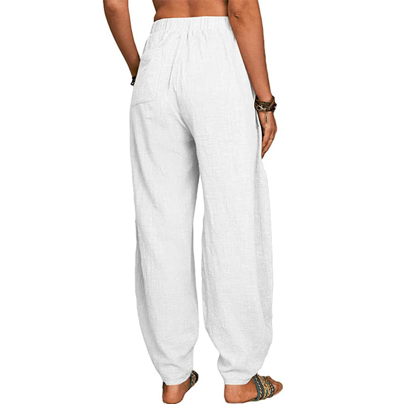 Women's Loose Cotton and Linen Casual Pants