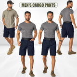 Mens Cargo Tactical Shorts Hiking BDU Wear Resistant Rip Stop Work Hiking Fishing Shorts for Men (No Belt)