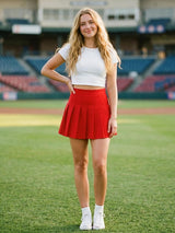 Pleated Skirts for Women High Waist Mini Tennis Skater Skirt Casual Basic Skirts Cheerleader