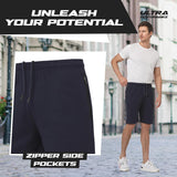 3 Pack Mens Shorts Casual Men'S Athletic Short Workout Gym Shorts for Men with Zipper Pockets, Small - 5X