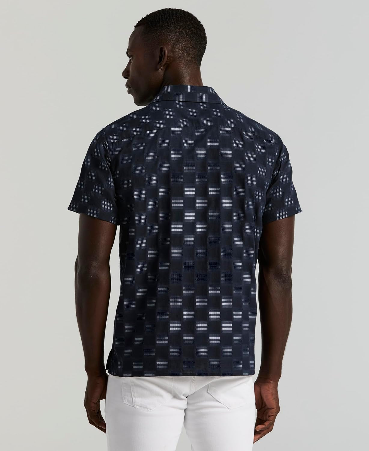 Men'S Short Sleeve Button down Camp Shirt