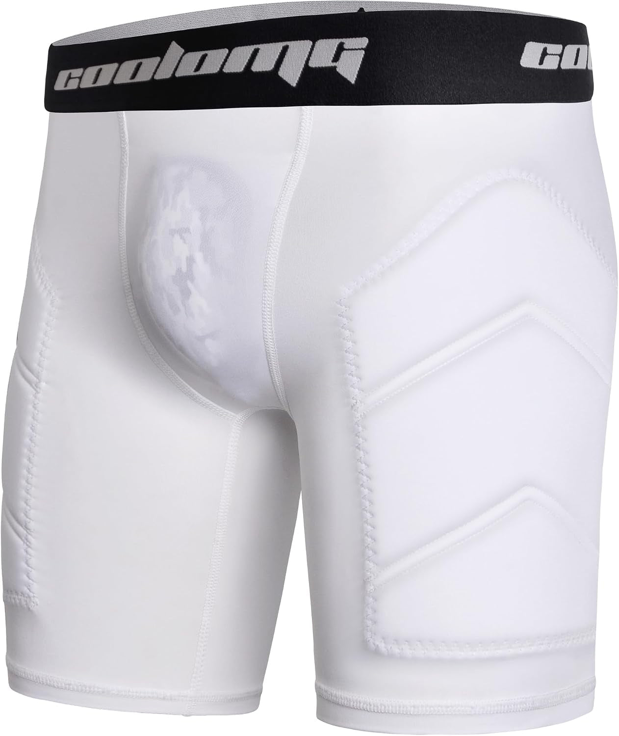 Adult Men Baseball Sliding Shorts with Cup Pocket Protective Padded Sliders Compression Cup Underwear for Football Lacrosse