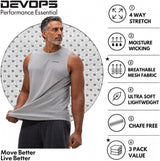 3 Pack Sleeveless Men'S Muscle Shirts Dry Fit Mesh Tank Top Gym | Athletic Sleeveless Top, Dri-Fit Moisture Wicking, Mesh Tank Top, Quick Dry Activewear