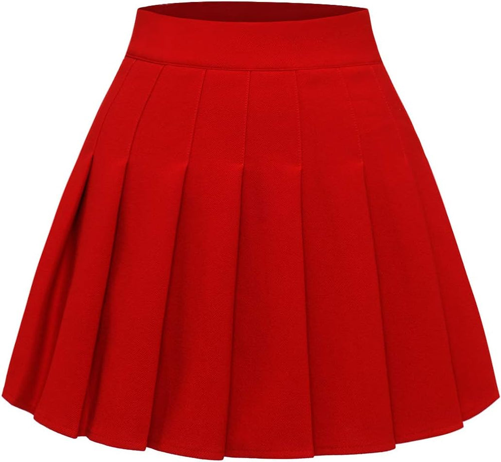 Pleated Skirts for Women High Waist Mini Tennis Skater Skirt Casual Basic Skirts Cheerleader