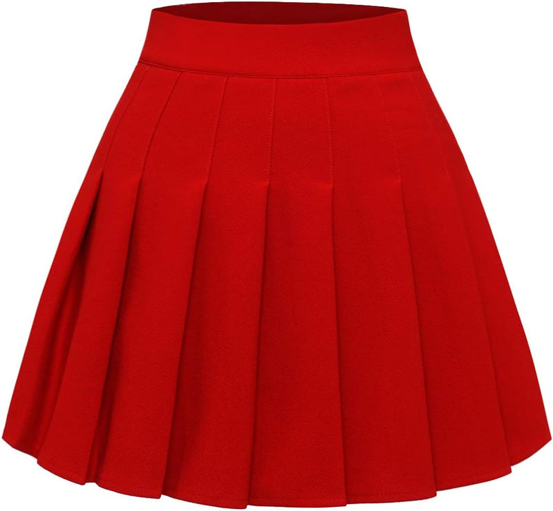 Pleated Skirts for Women High Waist Mini Tennis Skater Skirt Casual Basic Skirts Cheerleader