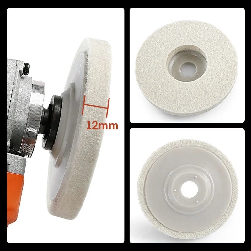 Woolen polishing wheel