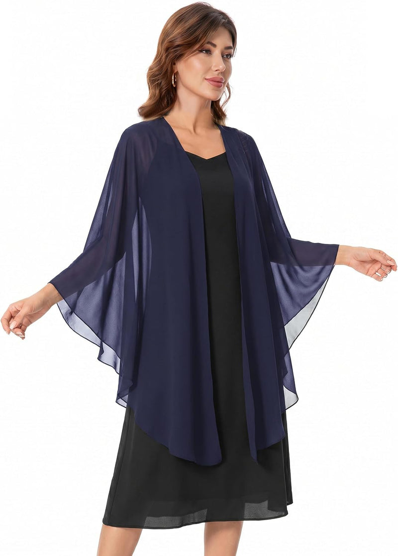 Chiffon Shawls and Wraps Wedding Party Shawl Scarf for Women Bridal Evening Dress on Special Occasion Dresses