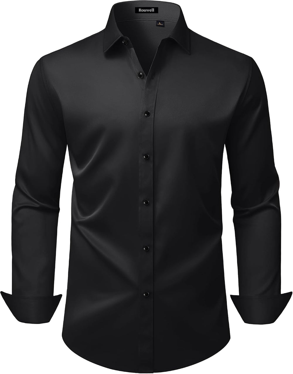 Mens Wrinkle Free Dress Shirts Regular Fit Business Button down Shirt Formal Long Sleeve Wedding Stretch Shirts