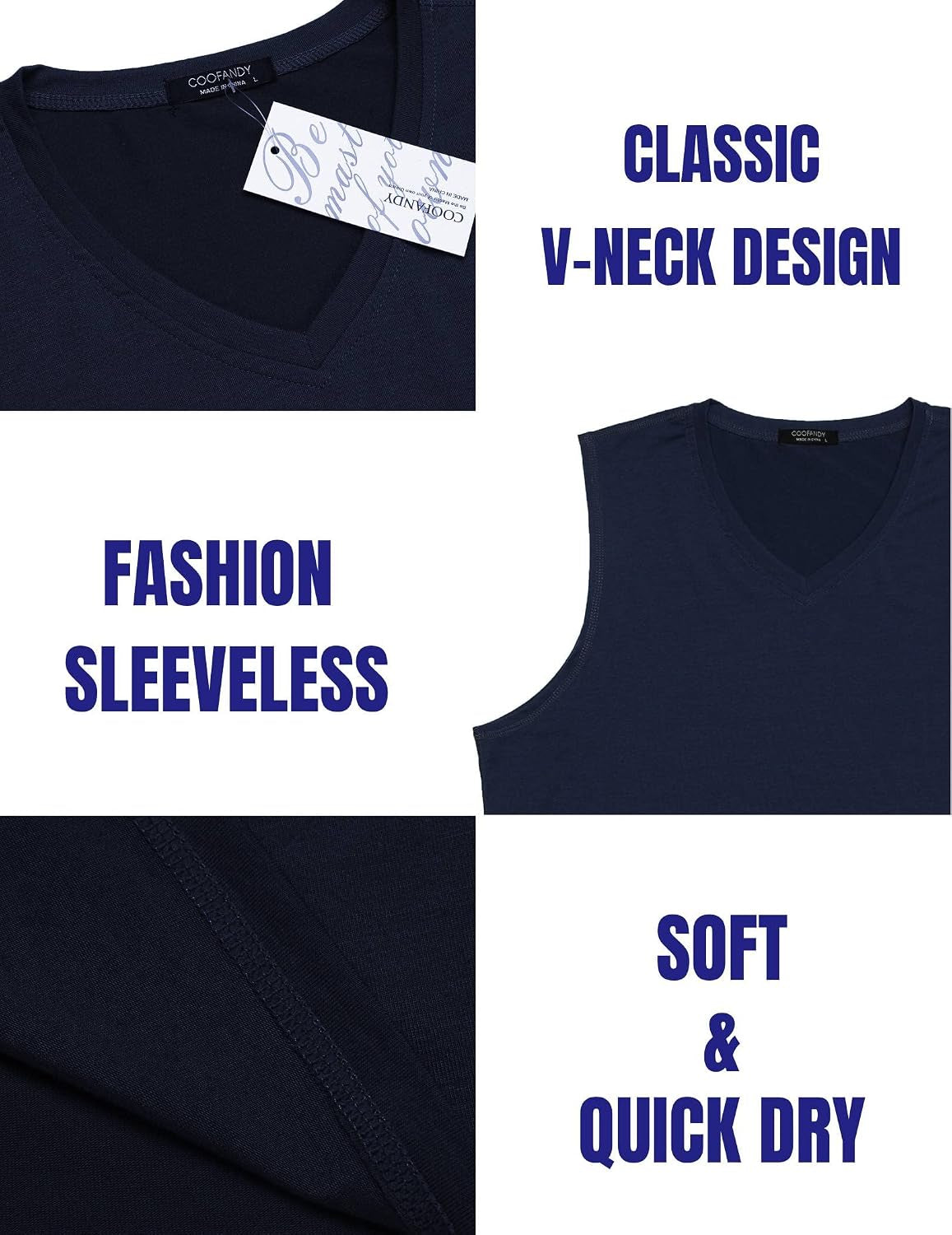 Men'S 3 Pack Workout Tank Tops Gym Sleeveless Shirts V Neck Bodybuilding Muscle Tee Shirt