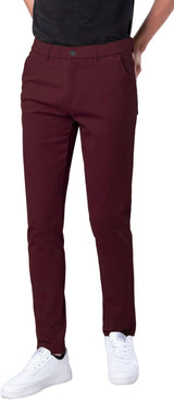 Men'S Skinny Stretchy Khaki Pants Colored Pants Slim Fit Slacks Tapered Trousers