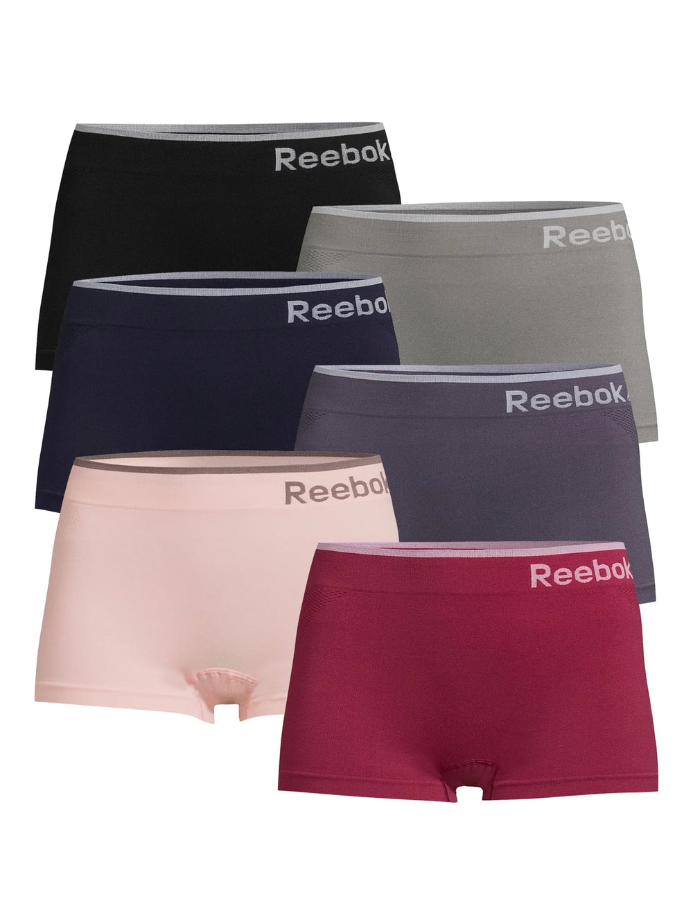 Women'S Underwear Seamless Boyshort Panties, 6-Pack, Sizes XS-3XL