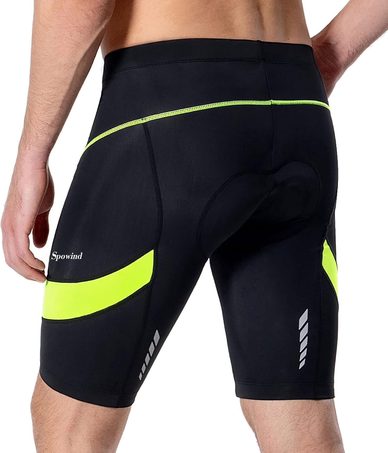 Men'S Cycling Shorts Padded Biking Cycle Clothes Bike Riding Pants Bicycle Mountain Bike Tights UPF 50+