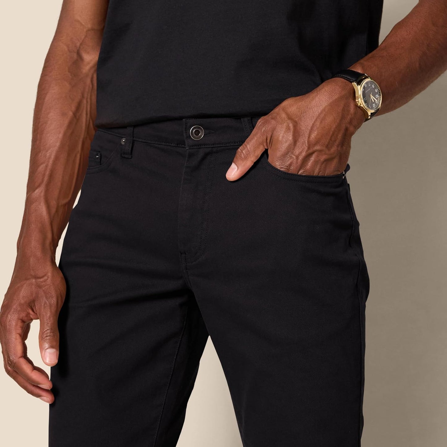Men'S 5-Pocket Stretch Twill Casual Pants