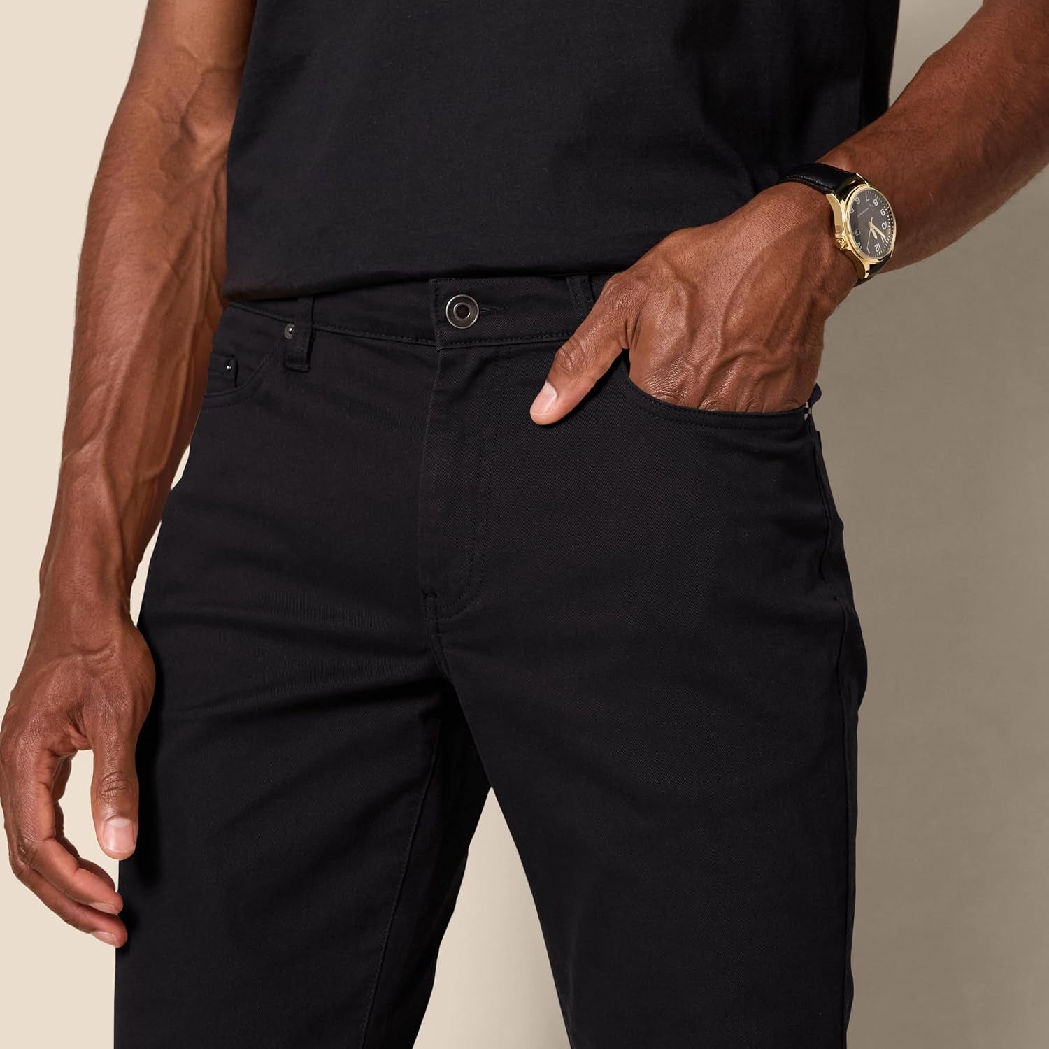 Men'S 5-Pocket Stretch Twill Casual Pants